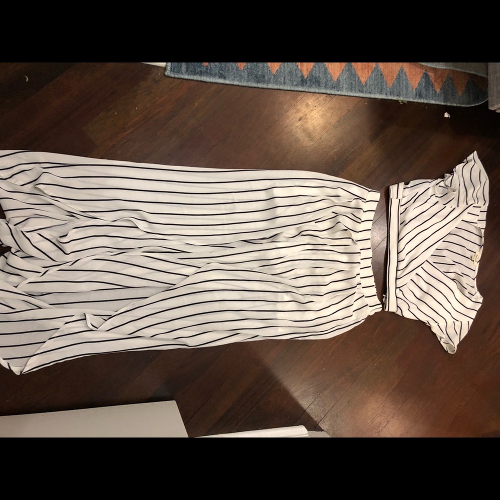 2 piece striped set